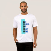 STOP MET PRATEN EN BEGIN MET T-shirt (Voorkant volledig)