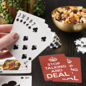 Stop met praten en deal pokerkaarten (Insitu)