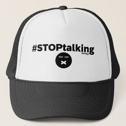 Stop met praten over Trucker Hat Pet (Voorkant)