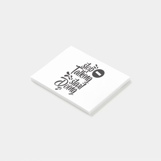 Stop met praten post-it® notes (Schuin)