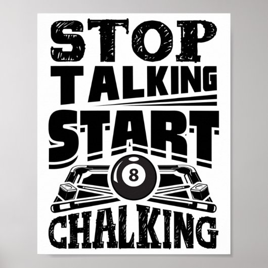 Stop met praten Startbrekeraar Poster (Voorkant)