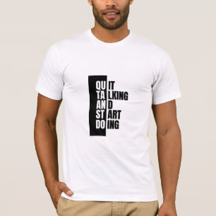 Stop met praten   T-shirt ontwerp