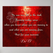 Stop met rennen! poster (Voorkant)