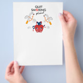 Stop met roken alsjeblieft flyer (Hand)