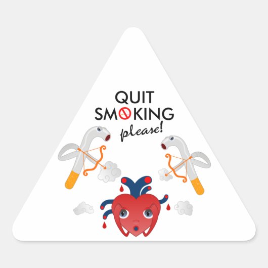Stop met roken alsjeblieft sticker (Voorkant)
