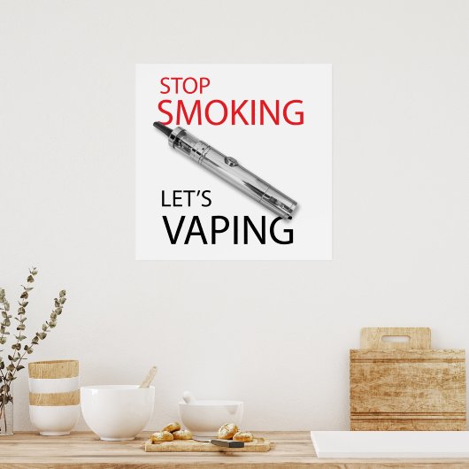 Stop met roken poster (Keuken)