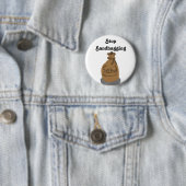 Stop met Sandbagging Pin Ronde Button 5,7 Cm (In situ)