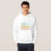 Stop met schattig grappig citaat te staren hoodie (Voorkant volledig)