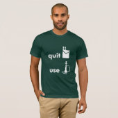 Stop met sigaretten Gebruik Hookah T-shirt (Voorkant volledig)