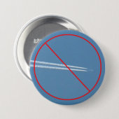 Stop met spuiten Button Chem Trails (Voorkant /achterkant)