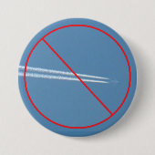 Stop met spuiten Button Chem Trails (Voorkant)