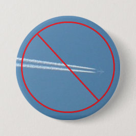 Stop met spuiten Button Chem Trails