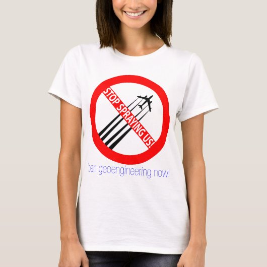 Stop met spuiten - Verboden technologie T-shirt (Voorkant)