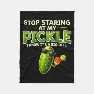 Stop met staren naar mijn augurk grote dille grapp fleece deken