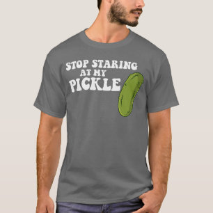 Stop met staren naar mijn augurk vies Halloween re T-shirt