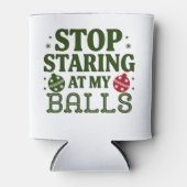 Stop met staren naar mijn Balls Dirty Christmas Hu Blikjeskoeler (Voorkant)