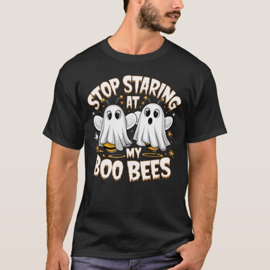 Stop met staren naar mijn bijen t-shirt (Voorkant)