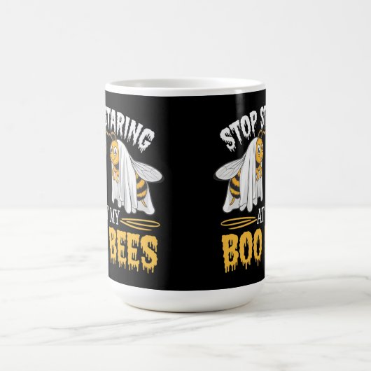 Stop met staren naar mijn boekenbijen schattig ont koffiemok (Center)