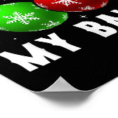 Stop met staren naar mijn grappige vieze kerstmann poster (Hoek)