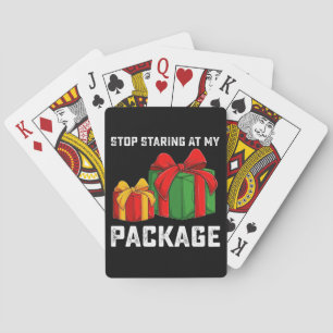 Stop met staren naar mijn pakket kerstvakantie pokerkaarten
