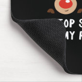 Stop met staren naar mijn rendierkostuum winter Ch Muismat (Hoek)