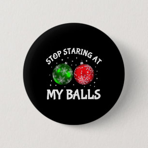 Stop met staren naar mijn volwassenen humor grapju ronde button 5,7 cm