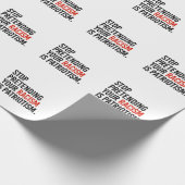 Stop met te doen alsof je racisme patriottisme is cadeaupapier (Hoek)