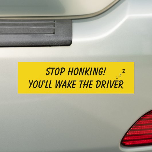 Stop met toveren, je maakt de chauffeur grappig wa bumpersticker (Op auto)