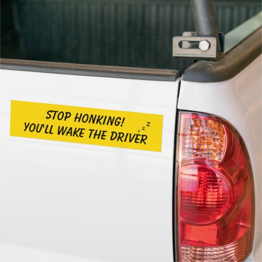 Stop met toveren, je maakt de chauffeur grappig wa bumpersticker (Op Truck)