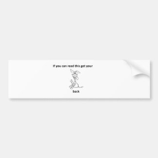 Stop met uitkleden bumpersticker