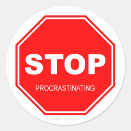 Stop met uitstellen - Sticker