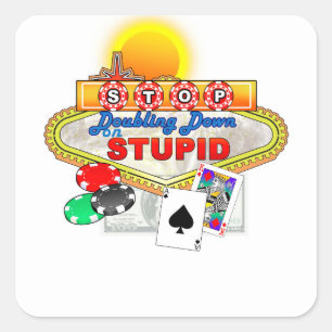 Stop met verdubbelen op stomme Sticker