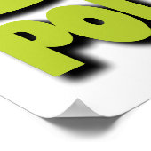 Stop met vervuilen en begin te leven poster (Hoek)