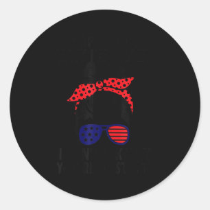 Stop met vragen waarom ik gek ben, vraag niet waar ronde sticker