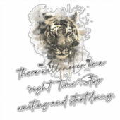 Stop met wachten & begin met doen sticker (Voorkant)