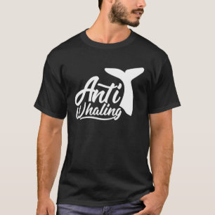 Stop met walvisvaardigheid walvisvaarder redding w t-shirt
