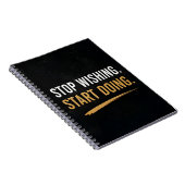 🚀 Stop met wensen, begin met doen Dagelijkse Moti Notitieboek (Rechterzijde)
