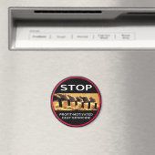 Stop met winst-gemotiveerde dove genocide magneet (Insitu (Vaatwasser))