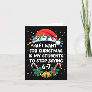 Stop met Zeggen 6-7 Grappige Leraar Studenten 67 K Kaart