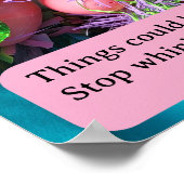 Stop met zeuren, begin met het schrijven van inspi poster (Hoek)