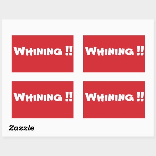 STOP met zeuren Stop teken Sticker (Vel)