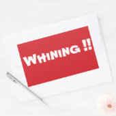 STOP met zeuren Stop teken Sticker (Envelop)