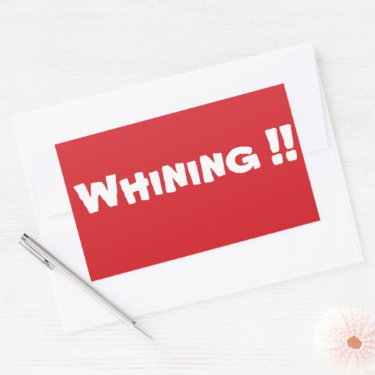 STOP met zeuren Stop teken Sticker (Envelop)