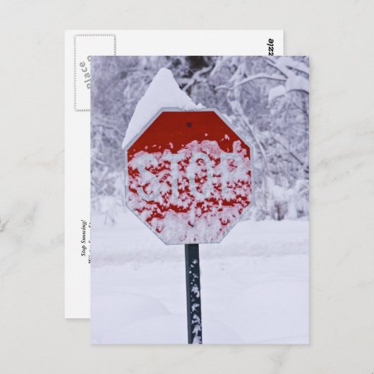 Stop met zingen! briefkaart (Voorkant / Achterkant)