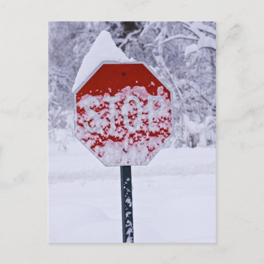 Stop met zingen! briefkaart (Voorkant)