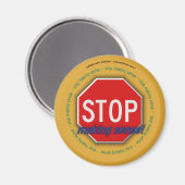 Stop met zinvol magneet te maken (Voorkant / Achterkant)