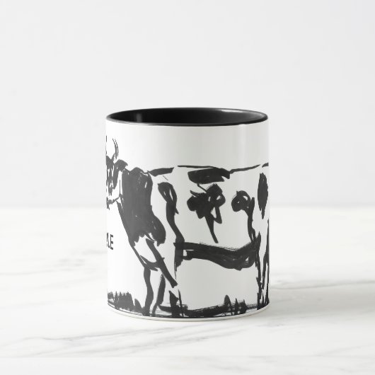 Stop met zo'n ellendige koe te zijn! mok (Midden)