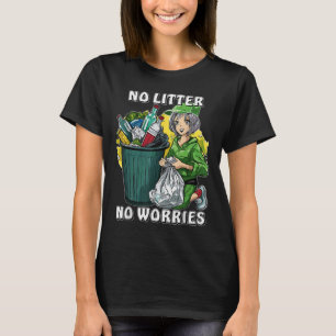 Stop met zwerfvuil Natuur Protection Environmental T-shirt
