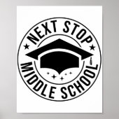 Stop middelbare school basisschool Afstuderen Ki Poster (Voorkant)