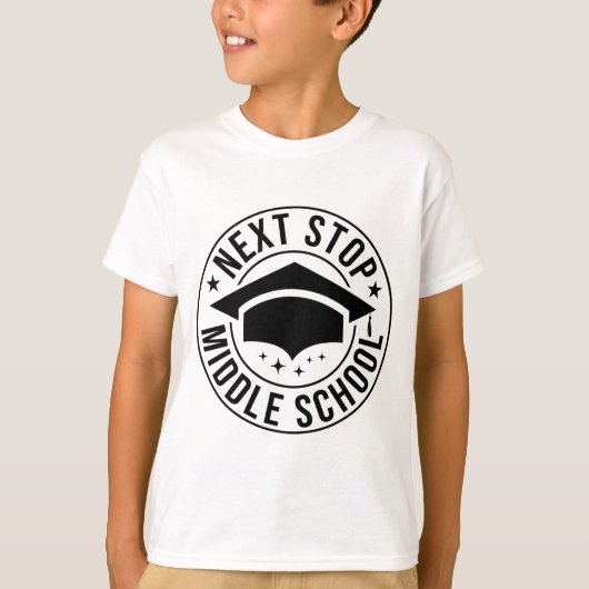 Stop middelbare school basisschool Afstuderen Ki T-shirt (Voorkant)